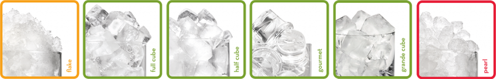 Types of Ice by Ice-O-Matic, Flake and Pearl